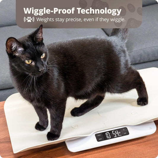 Digital Pet Scale, Accurately Weigh Your Kitten, Rabbit, or Puppy with a Wiggle-Proof Algorithm, Great Option as a Scale for Small Animals, Designed in St. Louis