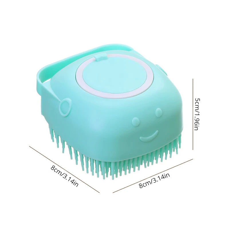 Pet Bathing Soft Silicone Comb Dog Cat Brush Massager Shower Gel Bathing Brush Clean Tools Cleaning Grooming Supplies