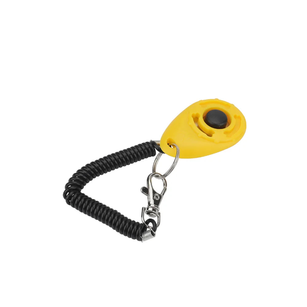 Pet Training Clicker Cat Dog Toy Spring Keyring Portable Sound Pet Training Supplies