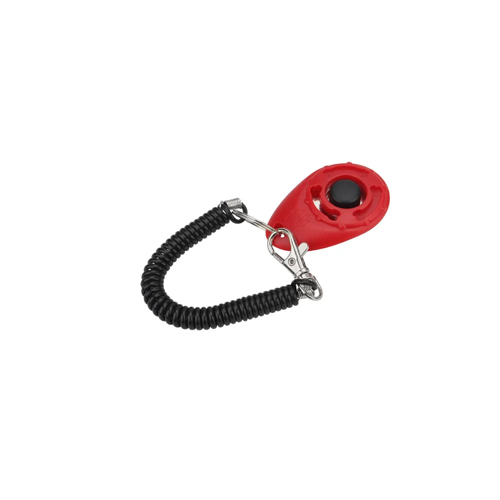 Pet Training Clicker Cat Dog Toy Spring Keyring Portable Sound Pet Training Supplies