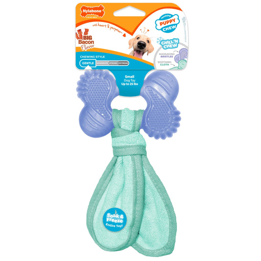 Puppy Chew Freezer Dog Toy Bacon Small - up to 25 Ibs. (1 Count)