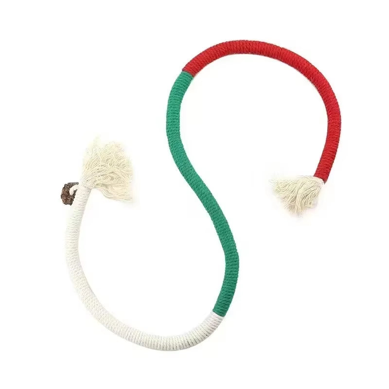 Silvervine Cat Teaser Toy Interactive Cotton Rope Dental Chew Safe Kitten Play Toys for Active Pets Viral Eco Friendly Pet Suppl
