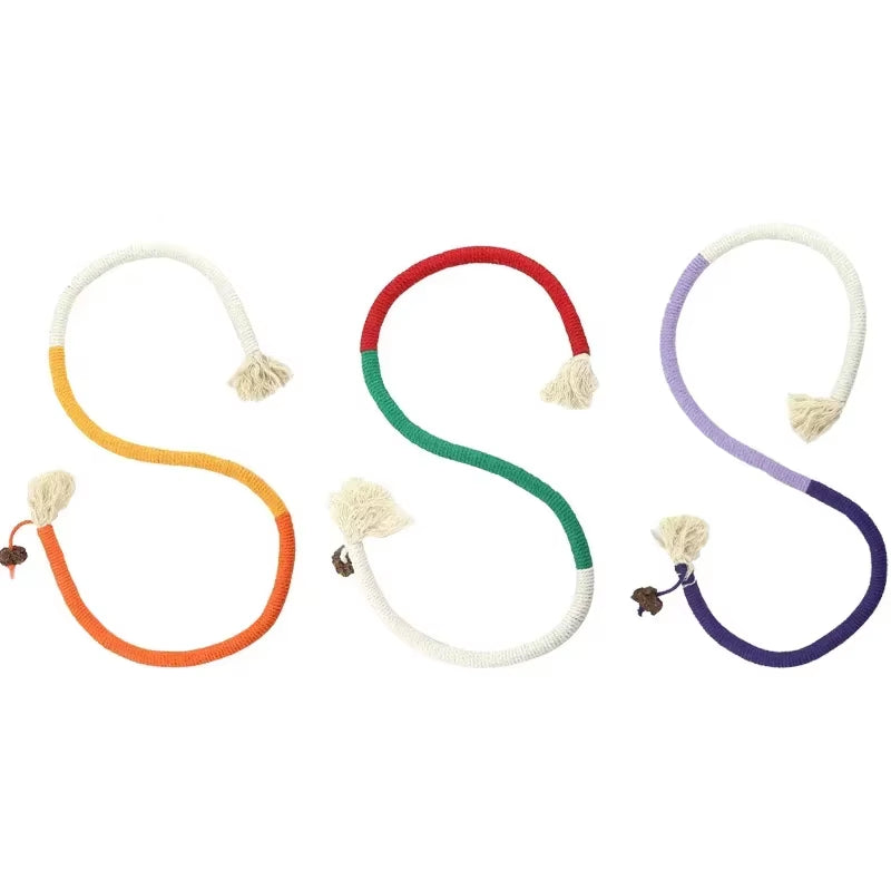 Silvervine Cat Teaser Toy Interactive Cotton Rope Dental Chew Safe Kitten Play Toys for Active Pets Viral Eco Friendly Pet Suppl