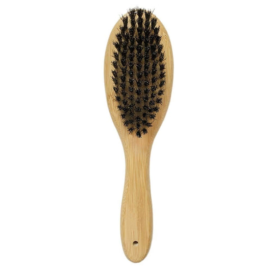 Dog Cat Brush for Shedding, Natural Bamboo Boar Bristles Brush, Pet Grooming Supplies for Short and Long Haired Dogs Cats, Gentle Easy Grooming Massage, Japanese Design