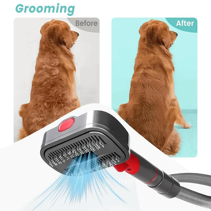 Complete Pet Dog Grooming Kit for Dyson Vacuum Models V7 to V15, Dog Hair Groomer Tools Included;