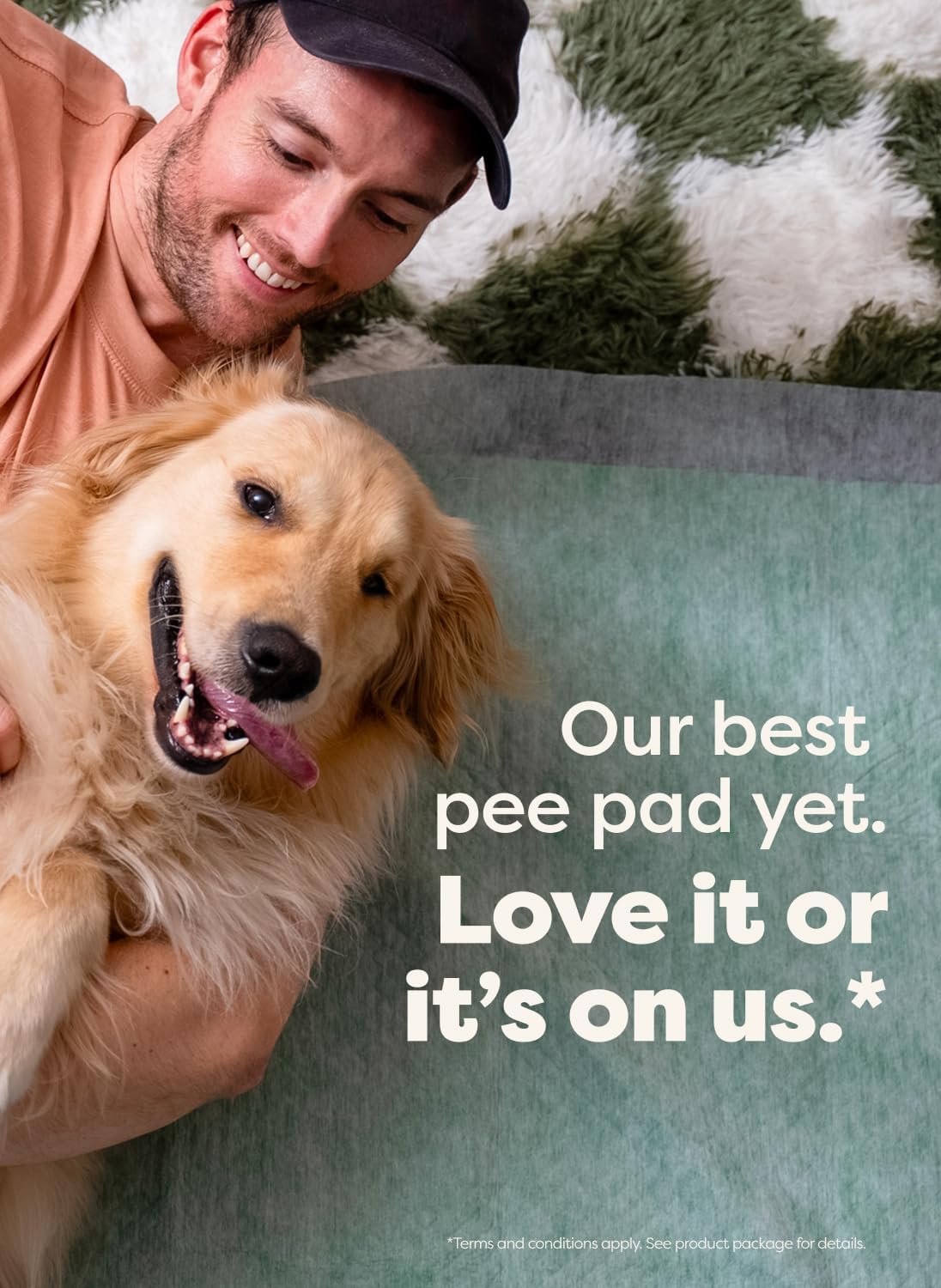 Max Absorbency Puppy Pee Pads for Dogs Absorbs 2X Faster & 2X More, Leak-Proof, Odor Control Potty Training, Unscented, Large, 22” X 23”, 40 Count