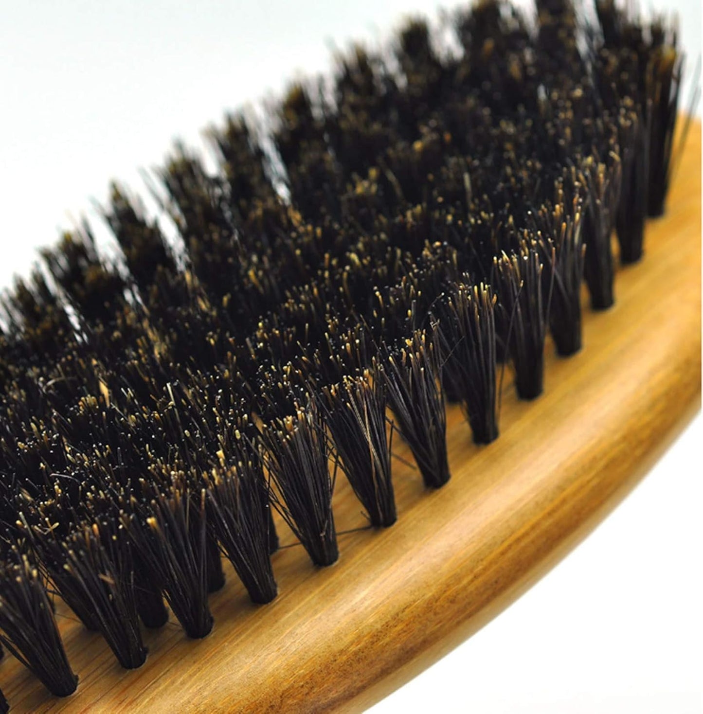 Dog Cat Brush for Shedding, Natural Bamboo Boar Bristles Brush, Pet Grooming Supplies for Short and Long Haired Dogs Cats, Gentle Easy Grooming Massage, Japanese Design