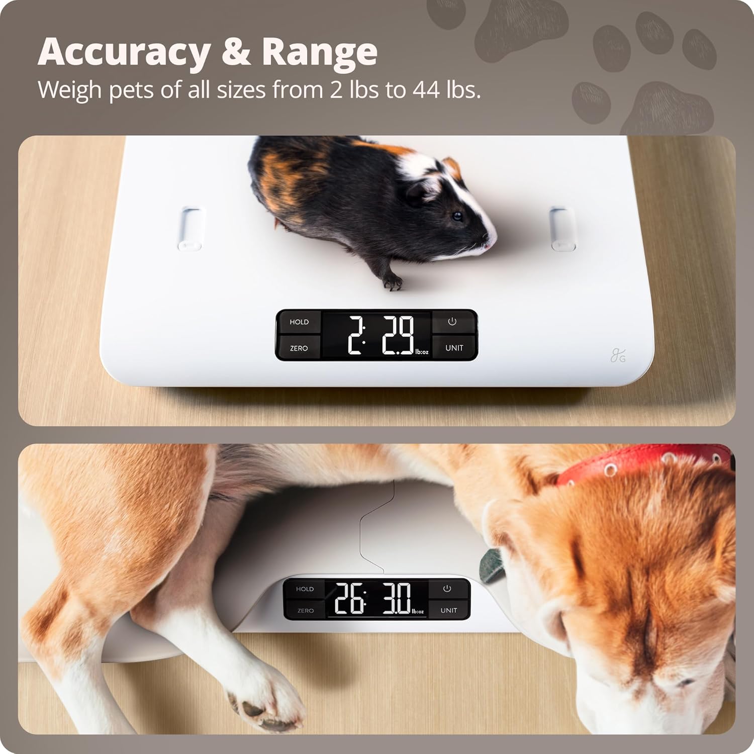 Digital Pet Scale, Accurately Weigh Your Kitten, Rabbit, or Puppy with a Wiggle-Proof Algorithm, Great Option as a Scale for Small Animals, Designed in St. Louis