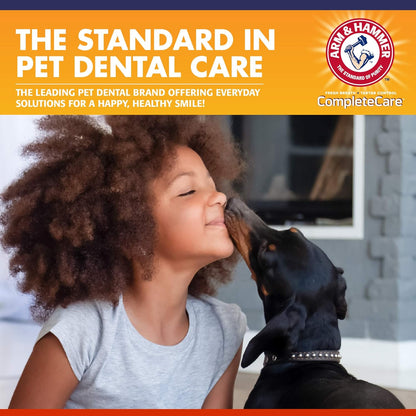 Complete Care Dog Dental Kit, Chicken Flavor Enzymatic Dog Toothpaste, Toothbrush, & Finger Brush, Baking Soda + Calcium, Enhanced Formula, 2.5Oz