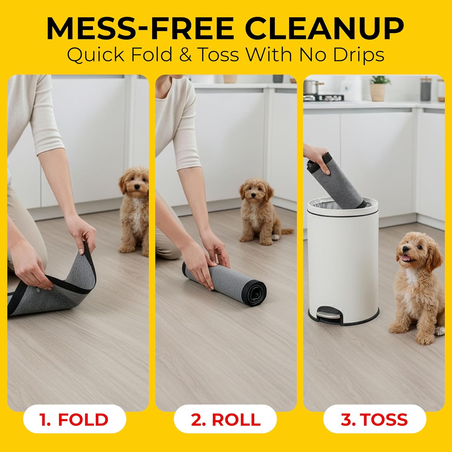 for Pets Extra Large Charcoal Dog Training Pads - Absorbent Disposable Pee Pads for Dogs, Cats & Puppies - Jumbo-Size Potty Pads That Neutralize Urine Instantly - 30 Count Pet Supplies