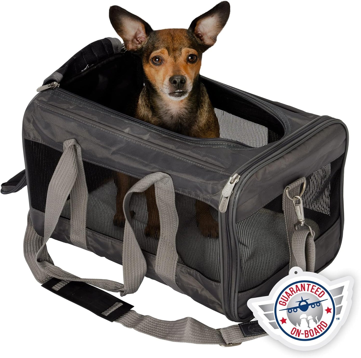 Original Deluxe Travel Pet Carrier, Airline Approved - Charcoal Gray, Large