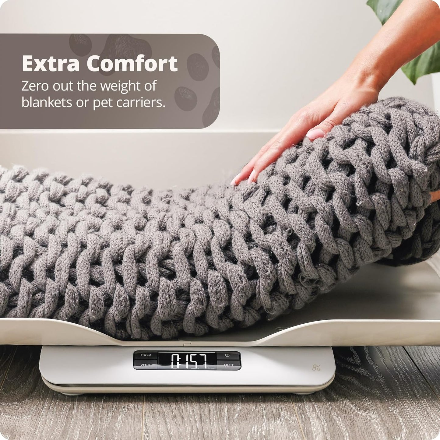 Digital Pet Scale, Accurately Weigh Your Kitten, Rabbit, or Puppy with a Wiggle-Proof Algorithm, Great Option as a Scale for Small Animals, Designed in St. Louis