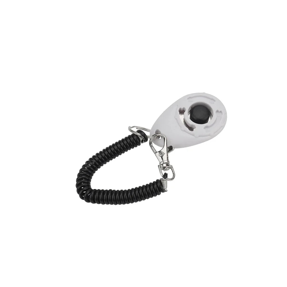 Pet Training Clicker Cat Dog Toy Spring Keyring Portable Sound Pet Training Supplies