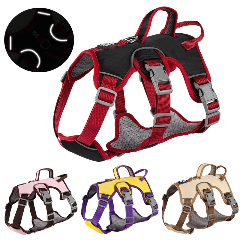 Dog Harness Adjustable Outdoor Training Walking Lead Leash for Small Large Dogs Vest Reflective Puppy Chest Strap French Bulldog