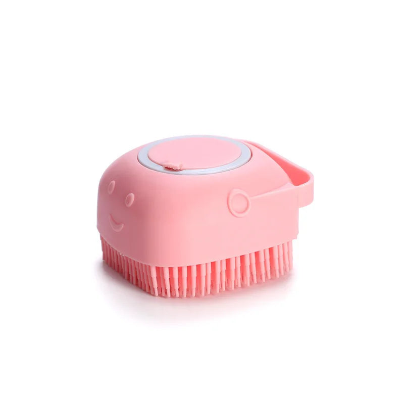Pet Bathing Soft Silicone Comb Dog Cat Brush Massager Shower Gel Bathing Brush Clean Tools Cleaning Grooming Supplies