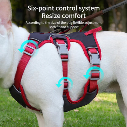 Dog Harness Adjustable Outdoor Training Walking Lead Leash for Small Large Dogs Vest Reflective Puppy Chest Strap French Bulldog