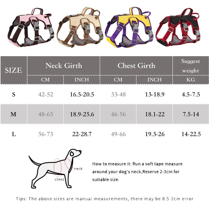 Dog Harness Adjustable Outdoor Training Walking Lead Leash for Small Large Dogs Vest Reflective Puppy Chest Strap French Bulldog