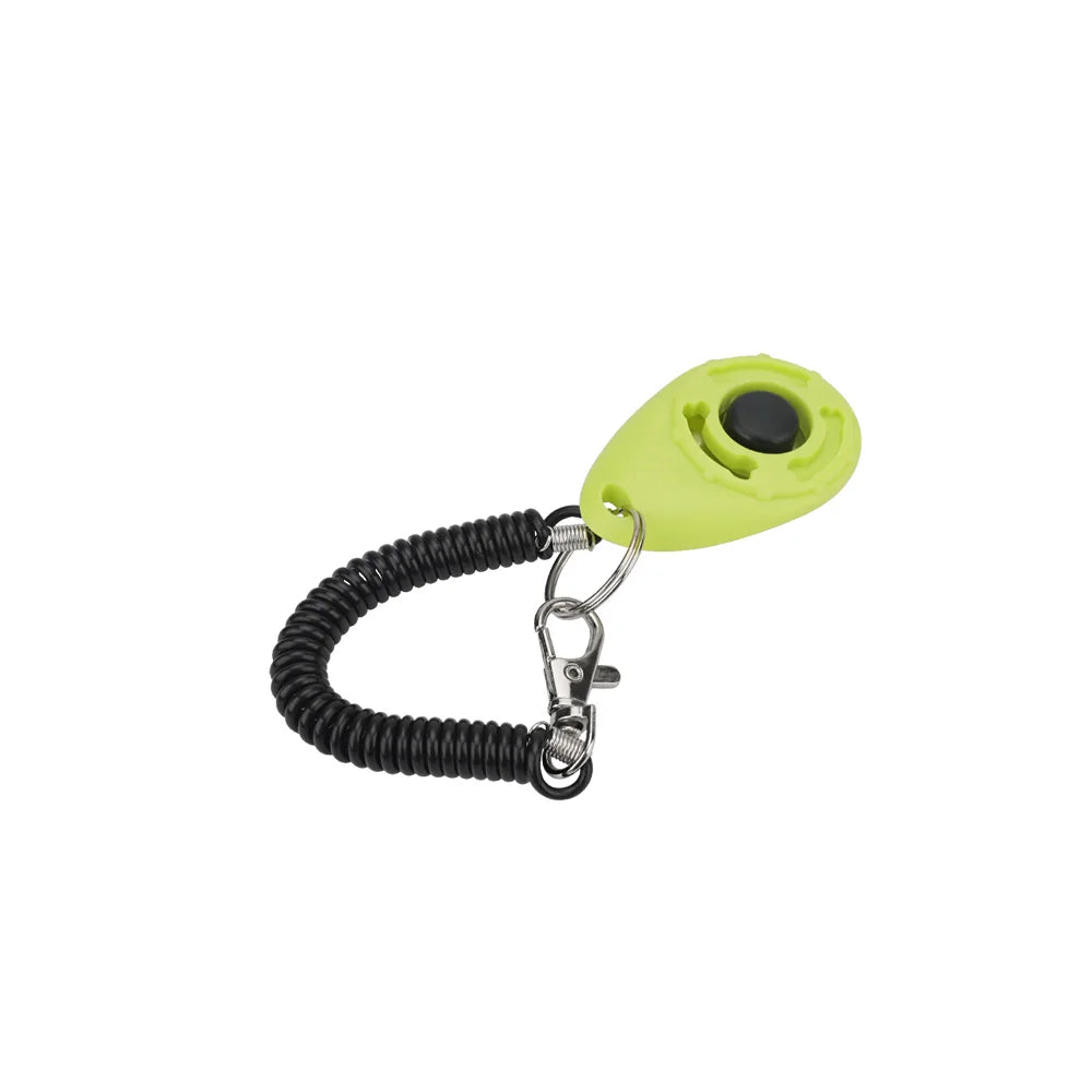Pet Training Clicker Cat Dog Toy Spring Keyring Portable Sound Pet Training Supplies