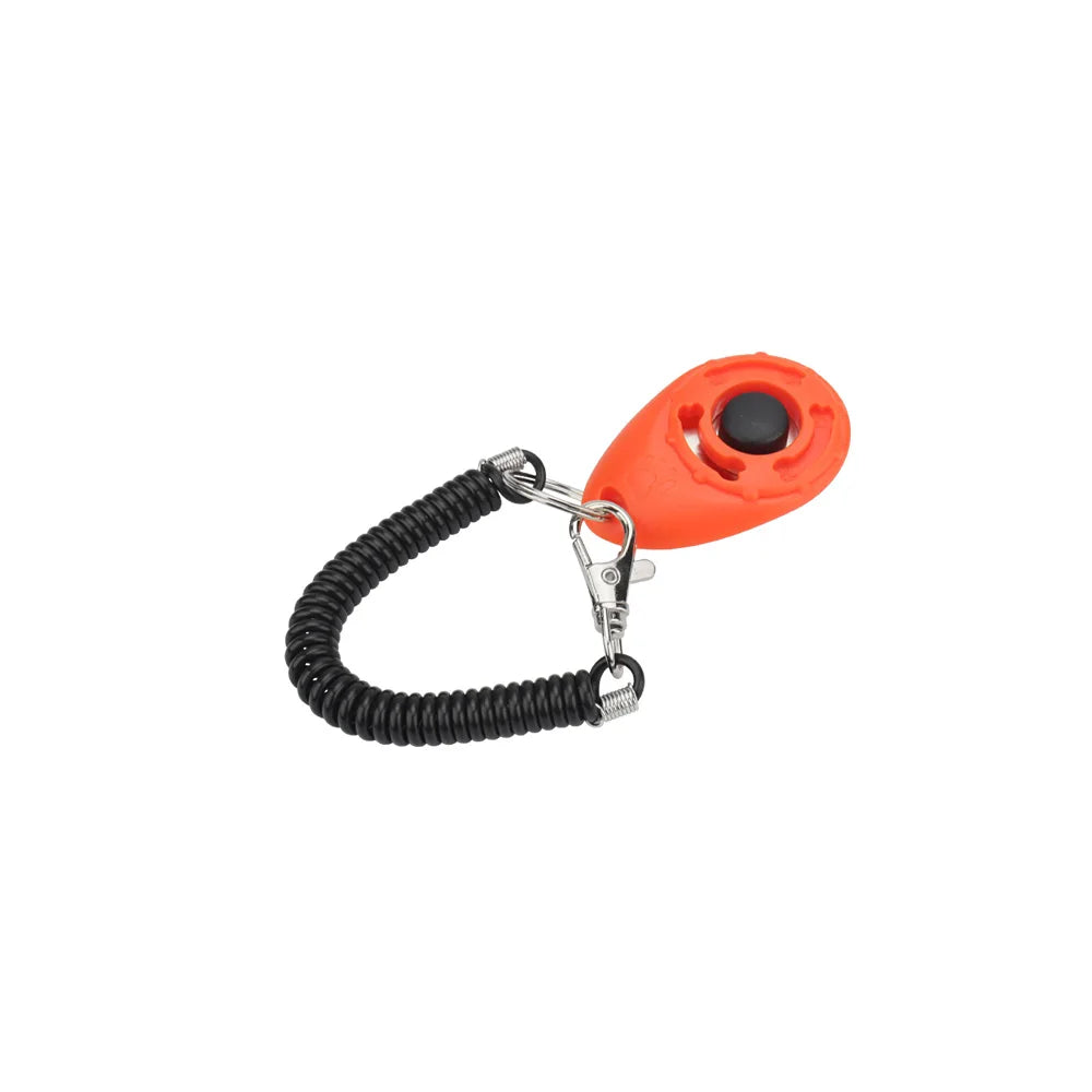 Pet Training Clicker Cat Dog Toy Spring Keyring Portable Sound Pet Training Supplies