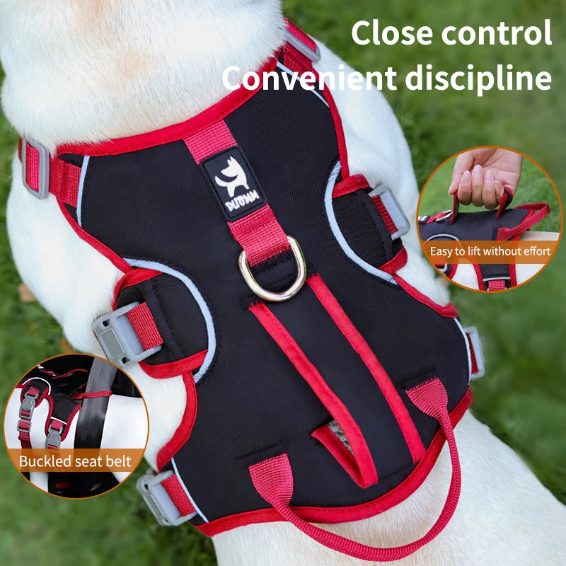 Dog Harness Adjustable Outdoor Training Walking Lead Leash for Small Large Dogs Vest Reflective Puppy Chest Strap French Bulldog