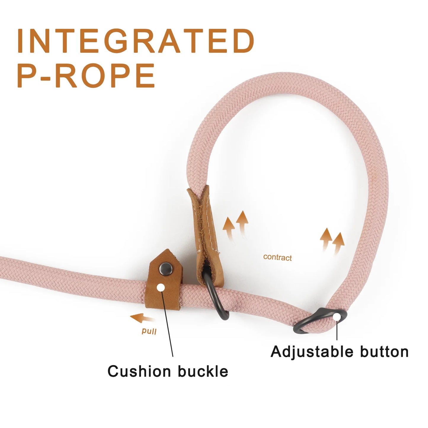 Multi-Functional Adjustable P-Shape Dog Leash Chain Traction Rope Leads for Running Walking Free Hands Free Leashes