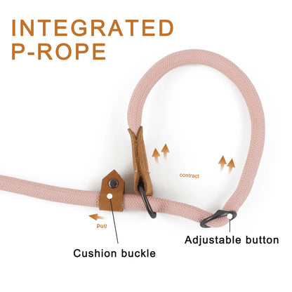 Multi-Functional Adjustable P-Shape Dog Leash Chain Traction Rope Leads for Running Walking Free Hands Free Leashes