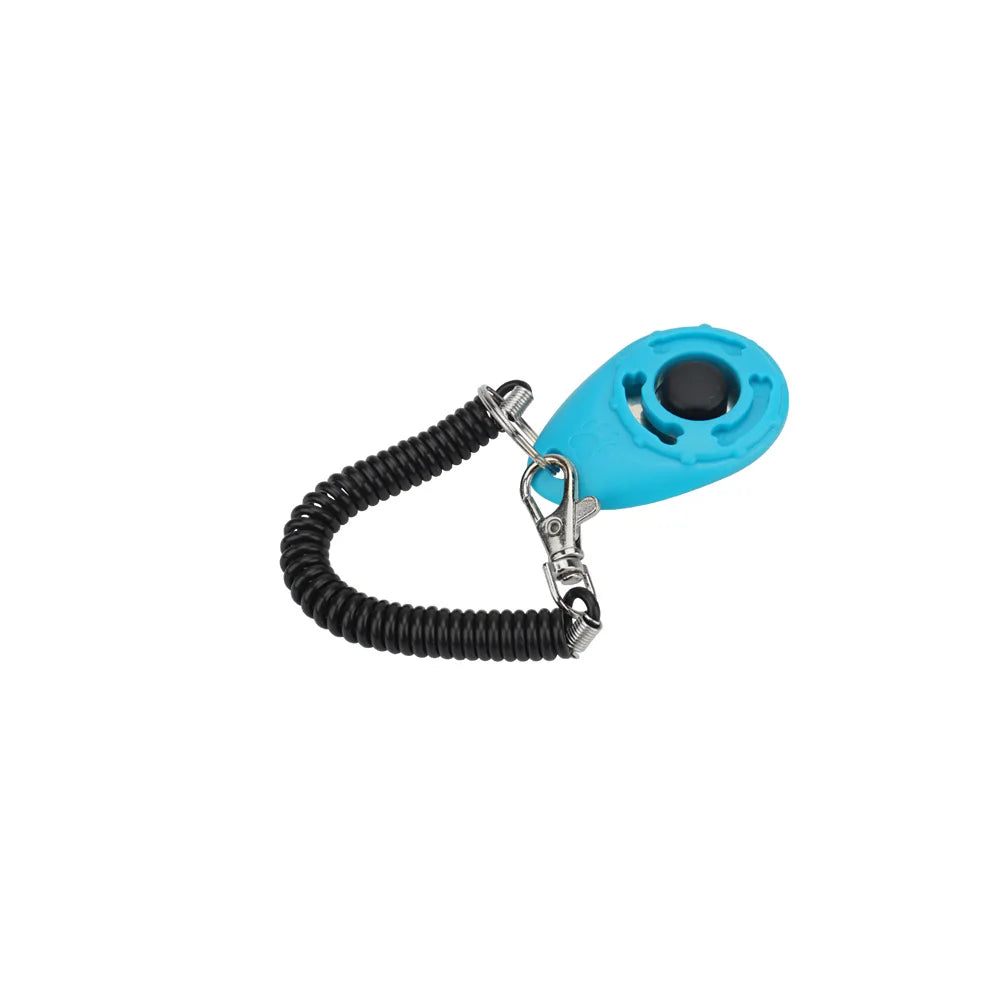 Pet Training Clicker Cat Dog Toy Spring Keyring Portable Sound Pet Training Supplies