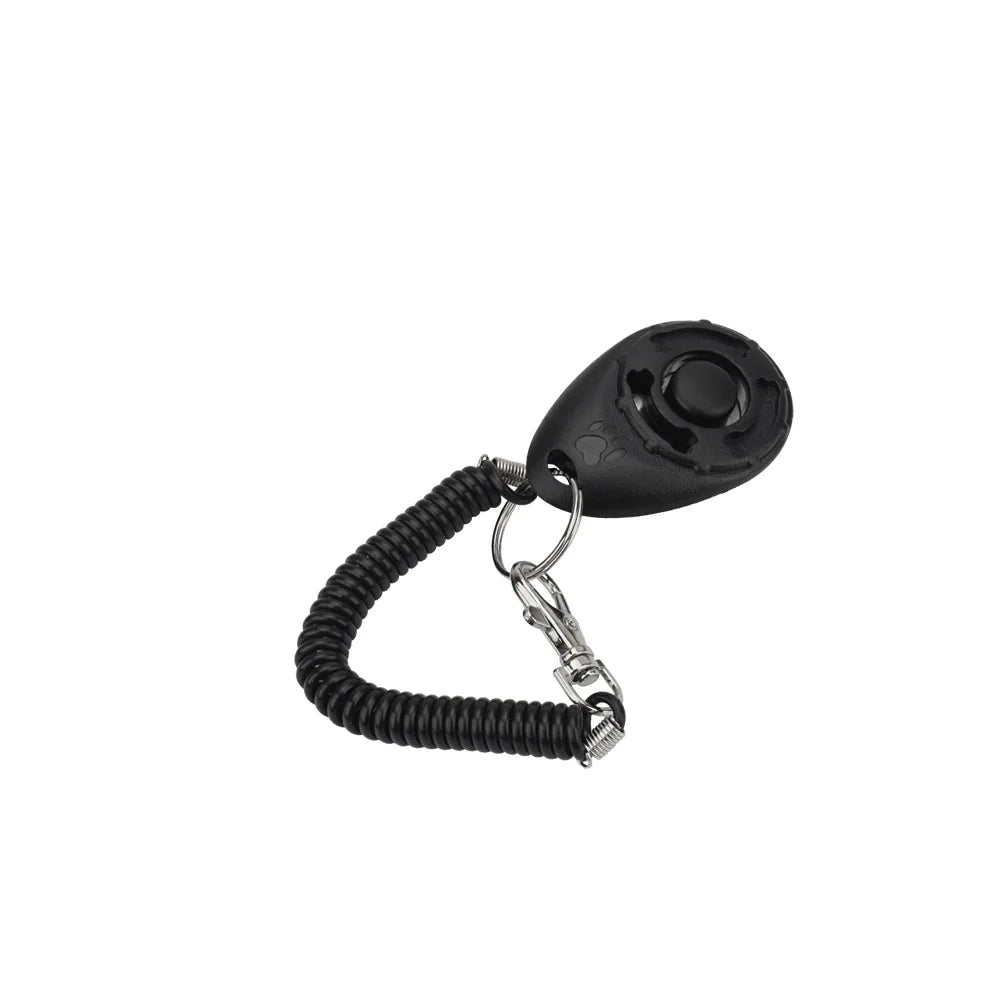 Pet Training Clicker Cat Dog Toy Spring Keyring Portable Sound Pet Training Supplies
