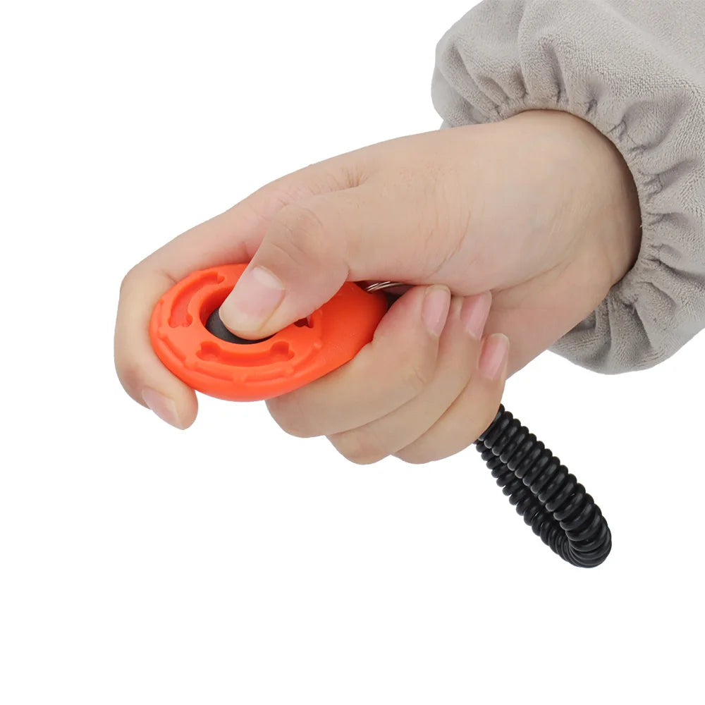 Pet Training Clicker Cat Dog Toy Spring Keyring Portable Sound Pet Training Supplies