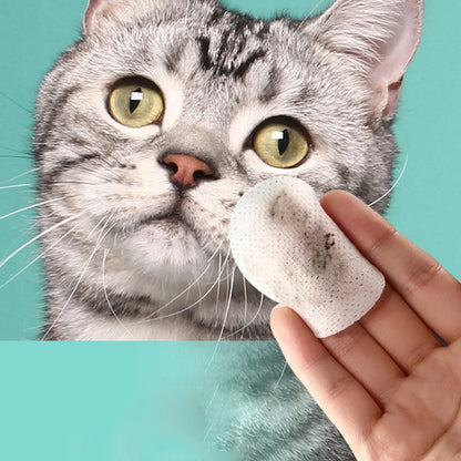 Pet Eye Wipes Cats and Dogs Tearmark Wet Wipes Cats and Dogs Universal No Irritation Cleaning Products 130 Canned Wipes