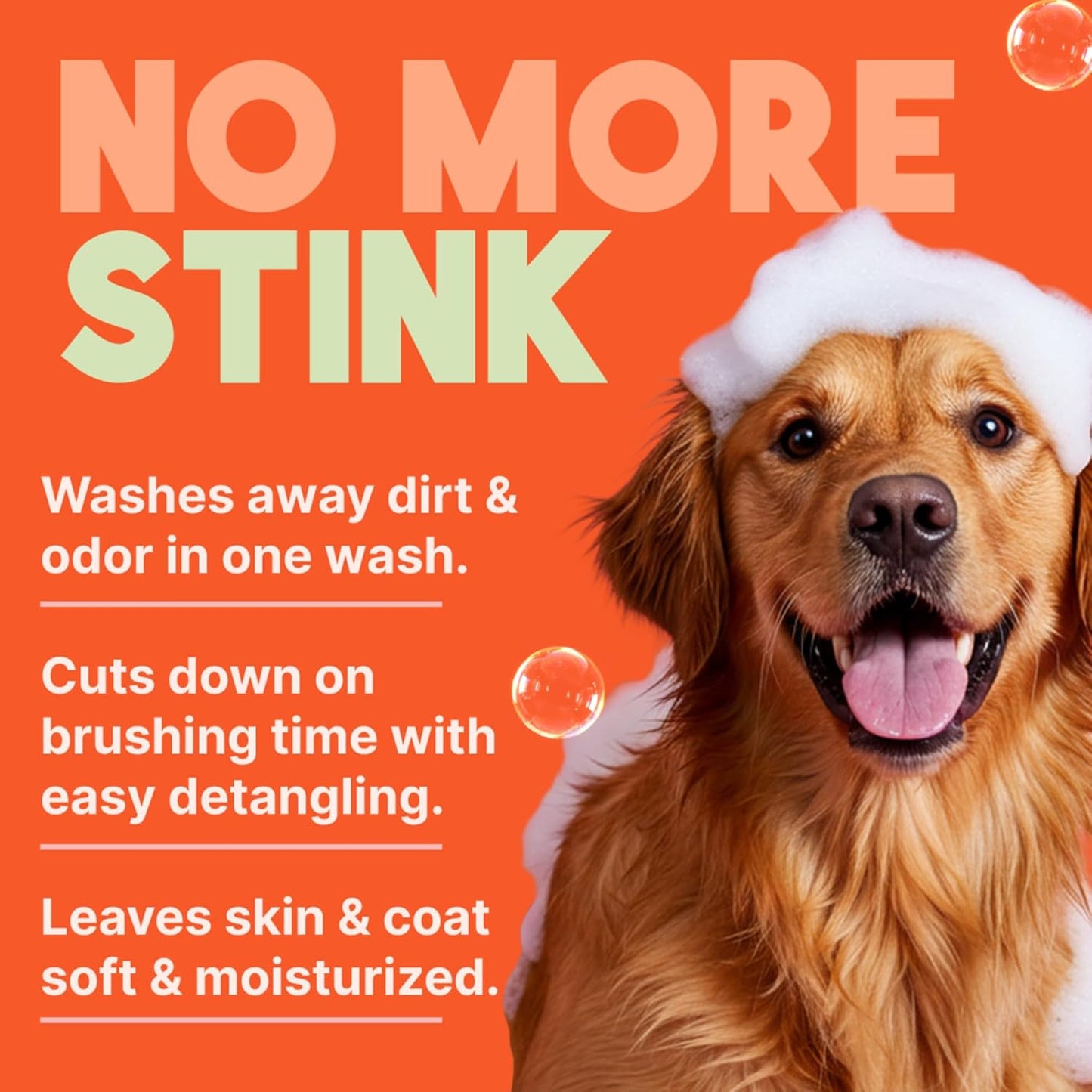 2-In-1 Dog Shampoo and Conditioner, Moisturizing Dog Detangler, Puppy Safe, Made in the USA, Papaya Scent, Cat & Kitten Safe, 20Oz.
